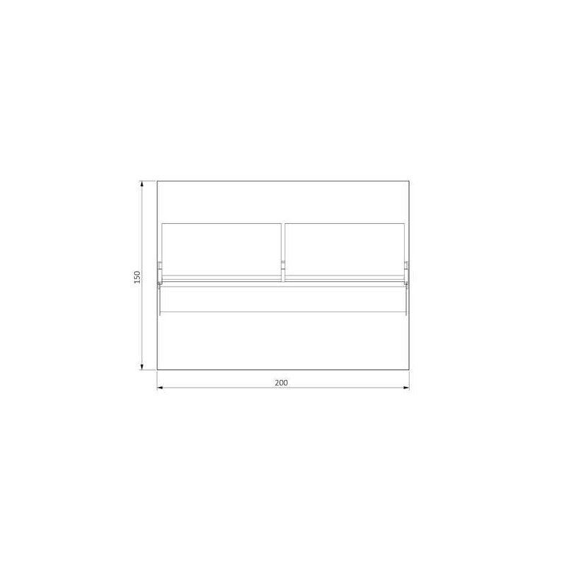 KOT-CUBRD200150 C FRAME ÜSTÜ BOYDAN RAFLI DOLAPLI ORTA TEZGAH (2) - Kopya