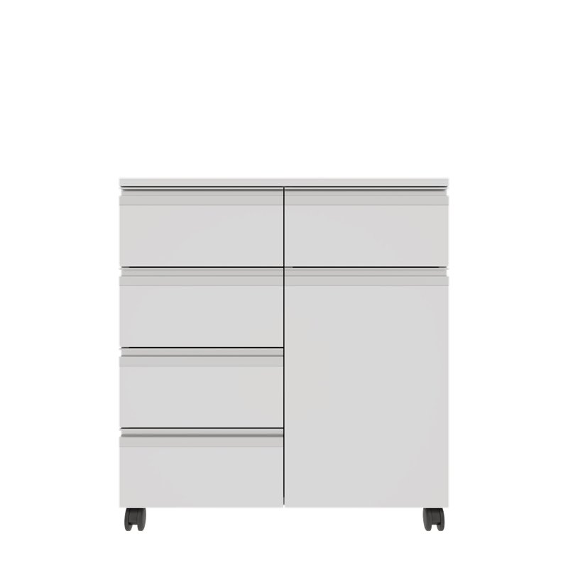 AD-T1K5C756075 TEKERLEKLİ TEK KAPAKLI BEŞ ÇEKMECELİ ALT DOLAP (1)